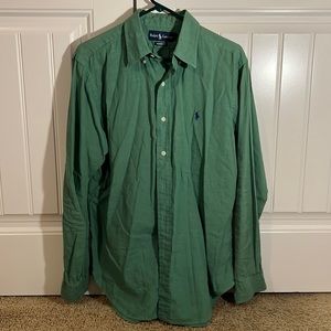 Ralph Lauren Green Long Sleeve Short Classic Fit Medium